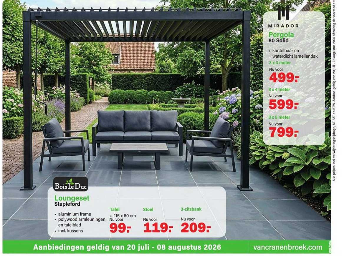 MIRADOR Pergola 80 Solid