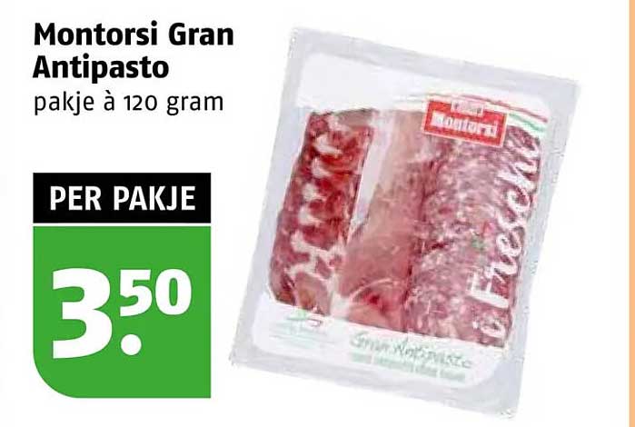 Montorsi Gran Antipasto pakketje à 120 gram PER PA KJE