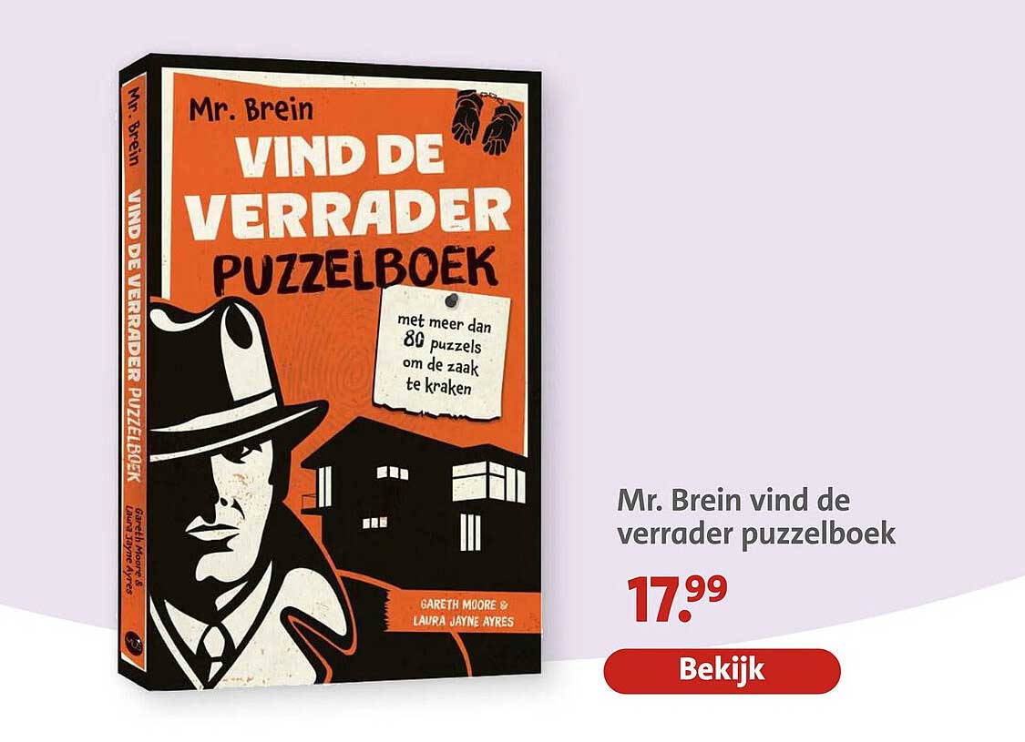 Mr. Brein vind de verrader puzzelboek