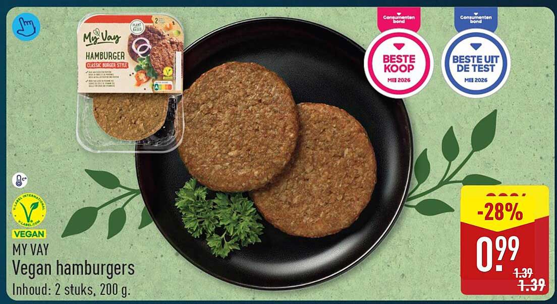 MY VAY Vegan hamburgers