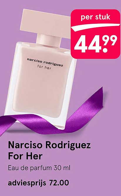 Narciso Rodriguez For Her Eau de parfum 30 ml