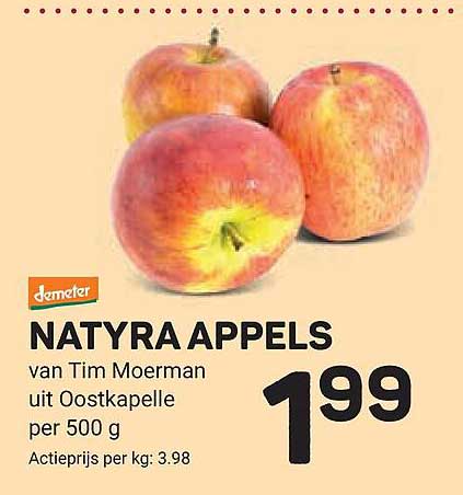 NATYRA APPELS van Tim Moerman uit Oostkapelle per 500 g