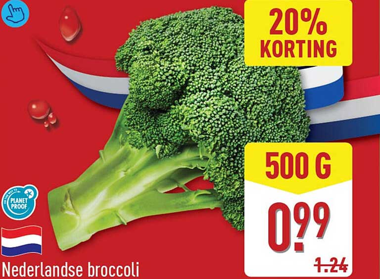 Nederlandse broccoli 20% KORTING