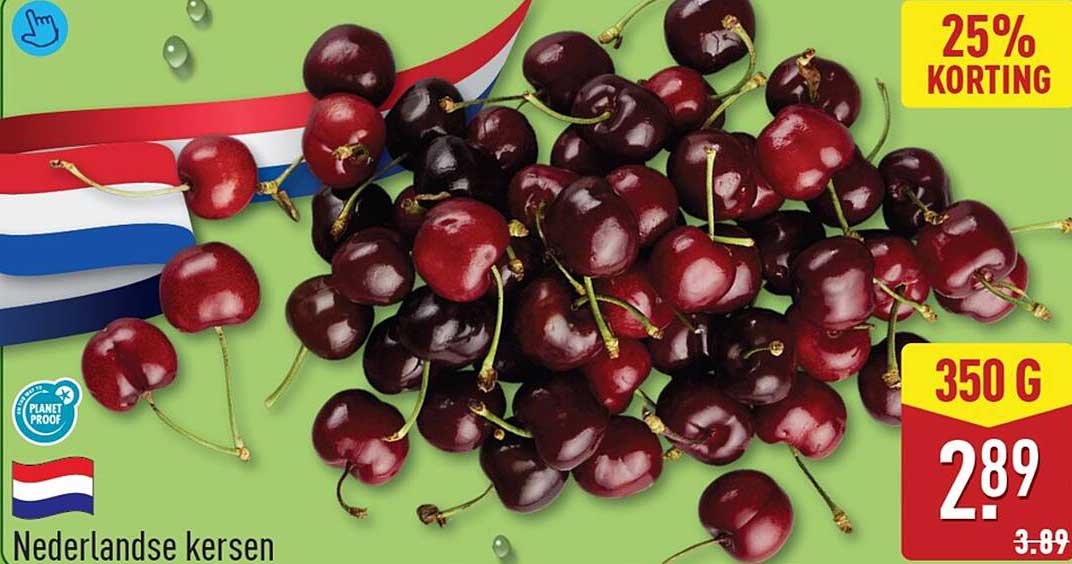 Nederlandse kersen 25% KORTING