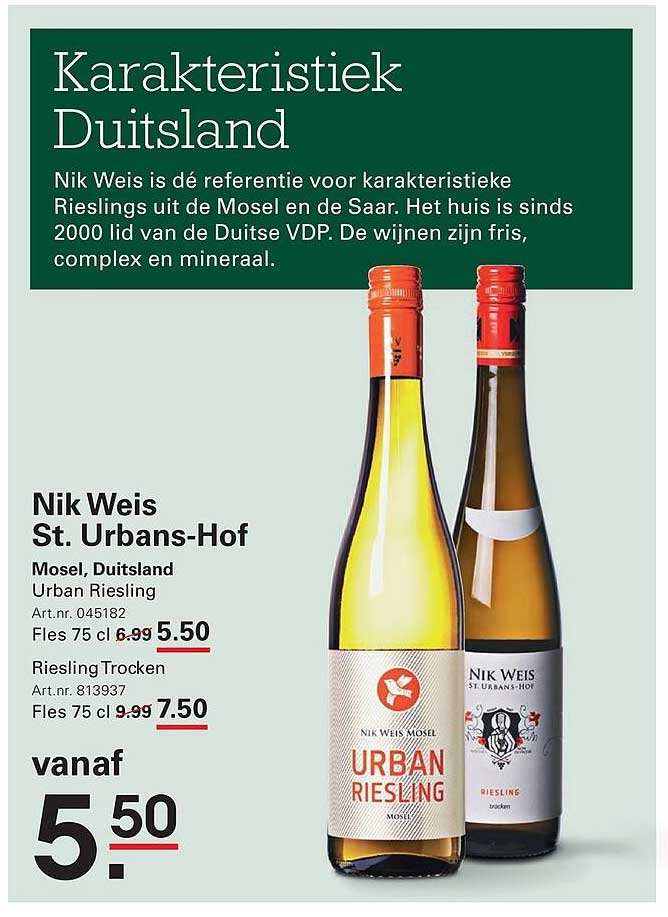 Nik Weis St. Urbans-Hof Urban Riesling