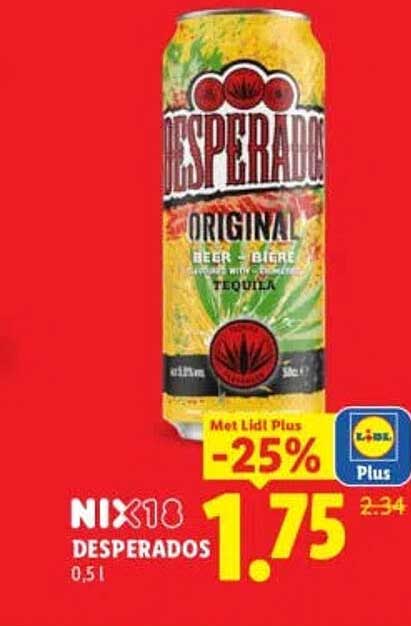 NIX18 DESPERADOS 0,5 l -25%