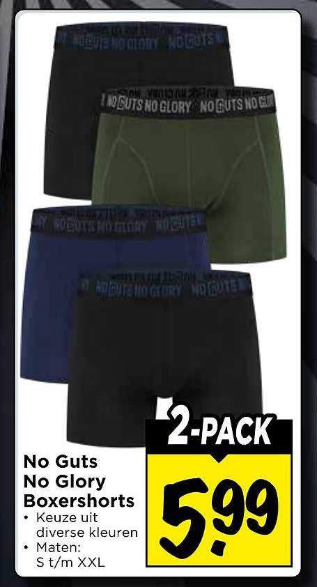 No Guts No Glory Boxershorts 2-PACK