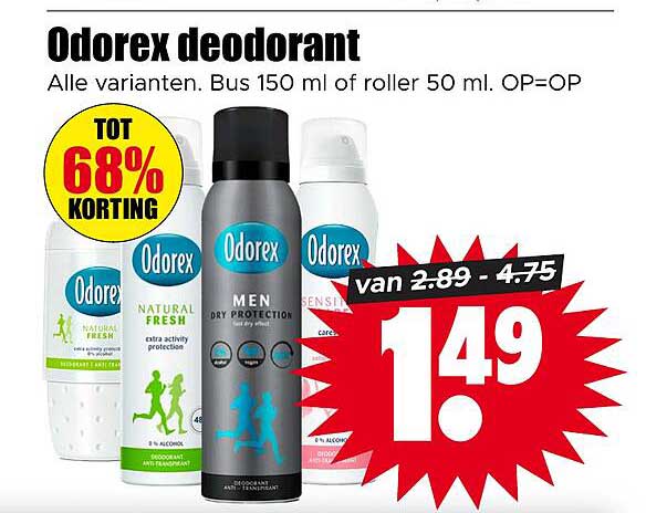 Odorex deodorant