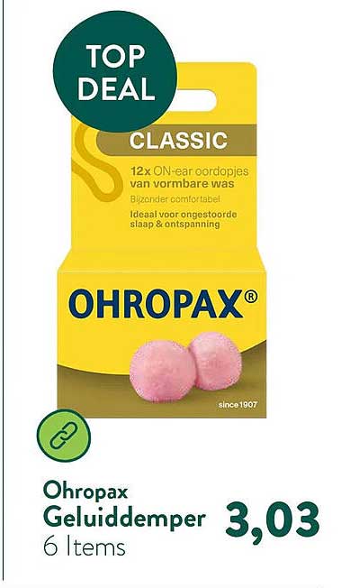 Ohropax Geluiddemper