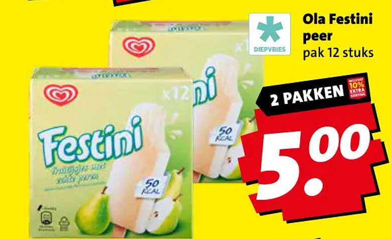 Ola Festini peer pak 12 stuks 2 PACKEN