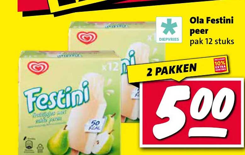 Ola Festini peer pak 12 stuks 2 pakken
