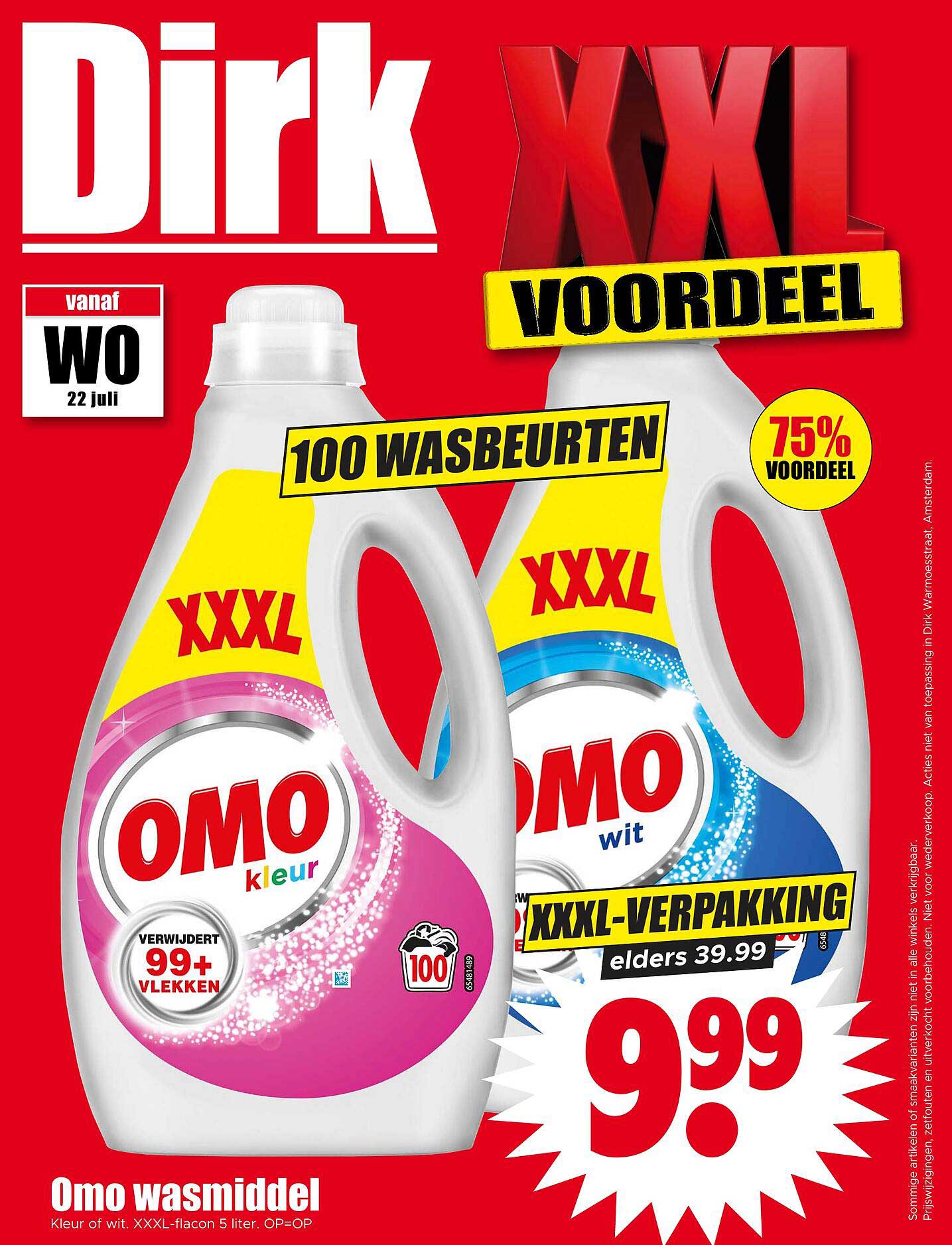 Omo wasmiddel XXXL-VERPAKKING