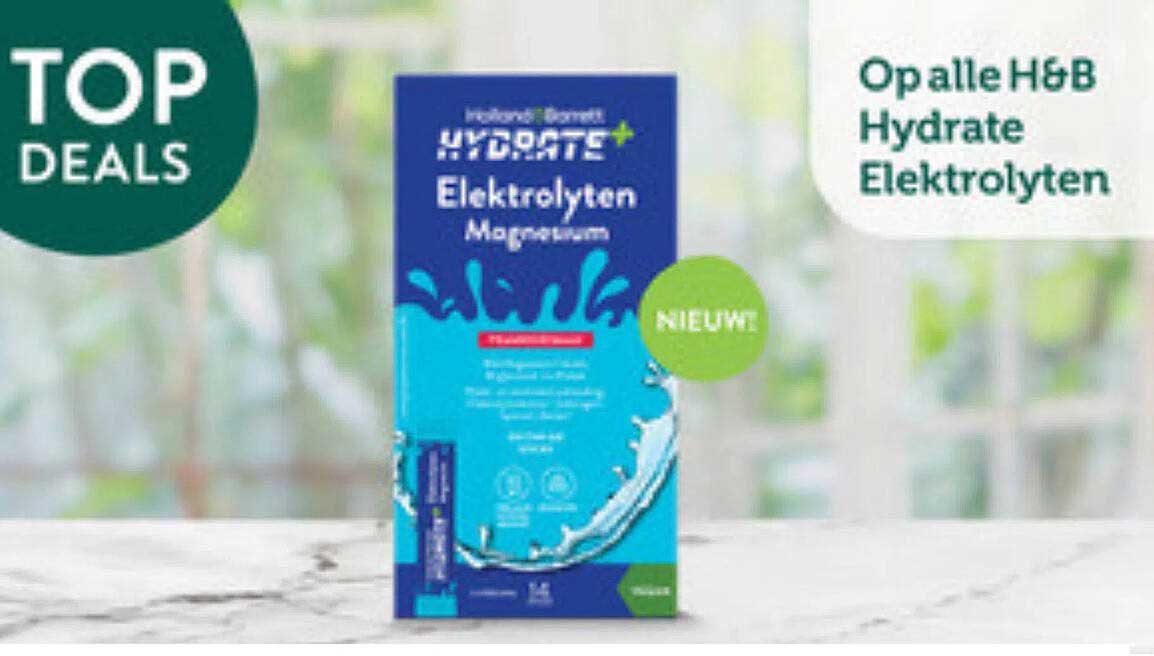 Op alle H&B Hydrate Elektrolyten