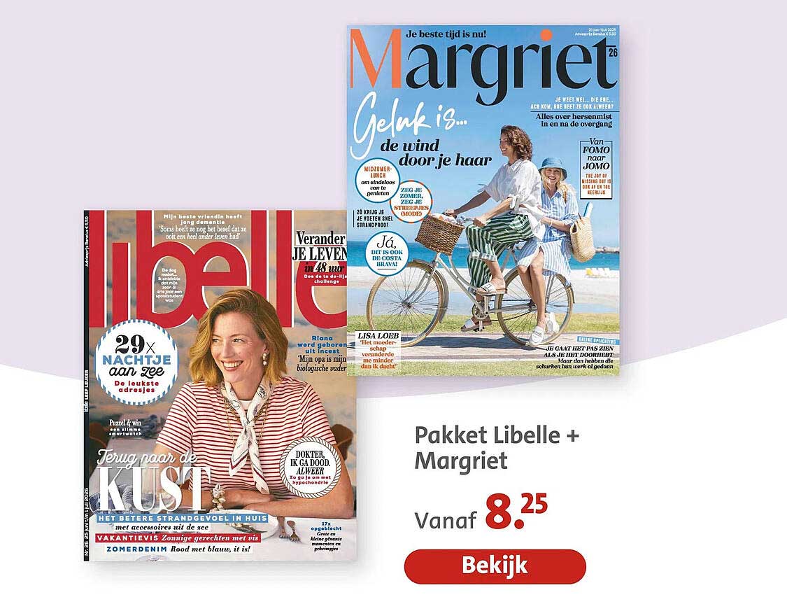 Pakket Libelle + Margriet