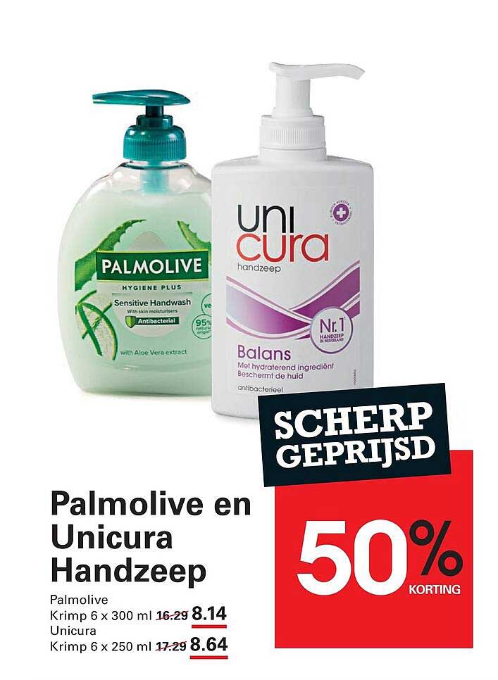 Palmolive en Unicura Handzeep