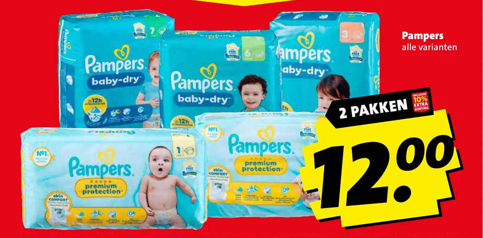 Pampers alle varianten 2 pakken