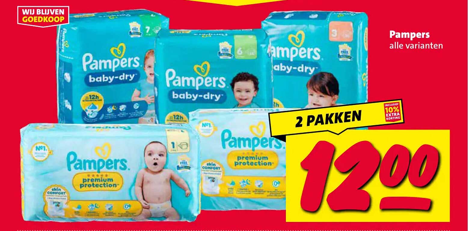 Pampers alle varianten 2 pakken