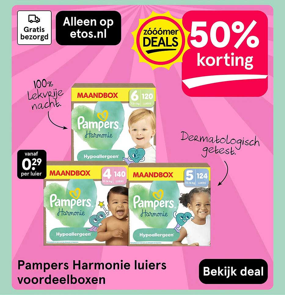Pampers Harmonie luiers voordeelboxen