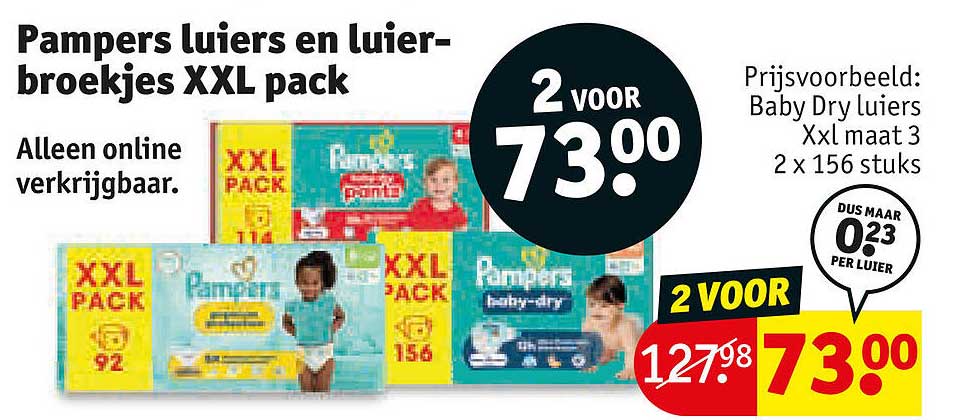 Pampers luiers en luierbroekjes XXL pack