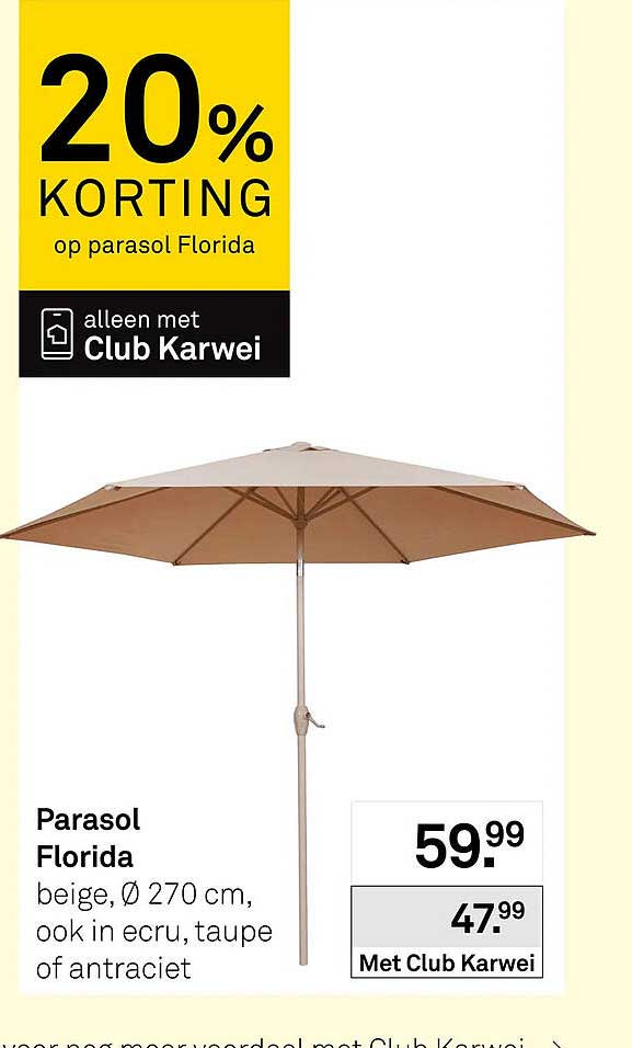 Parasol Florida 20% KORTING