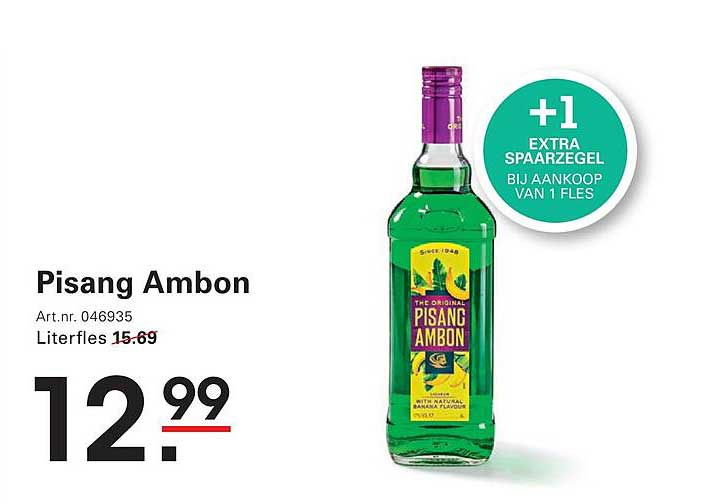 Pisang Ambon +1 EXTRA SPAARZEGEL BIJ AANKOOP VAN 1 FLES