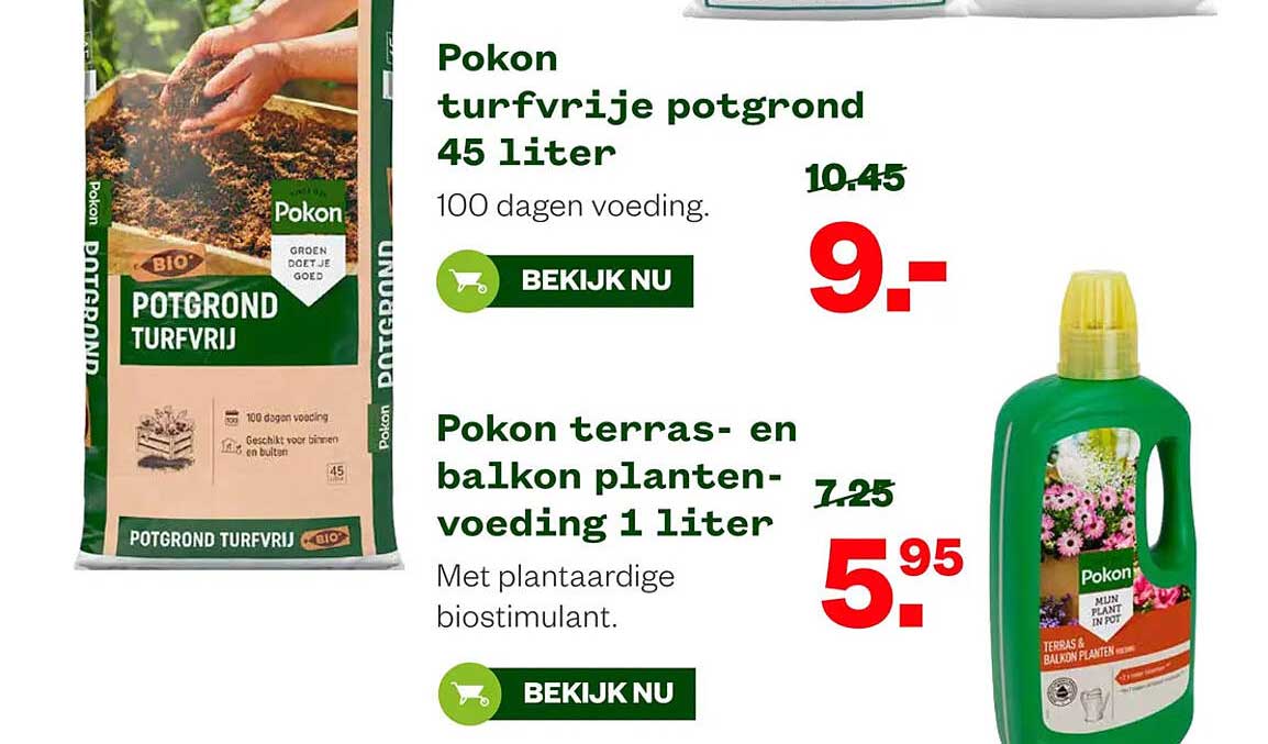 Pokon turfvrije potgrond 45 liter