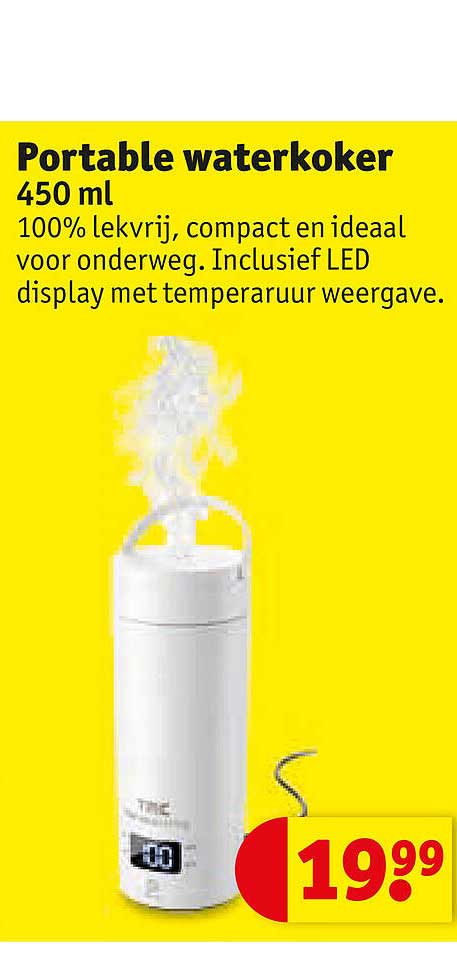 Portable waterkoker 450 ml