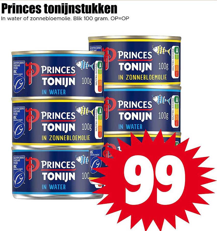Princes tonijnstukken