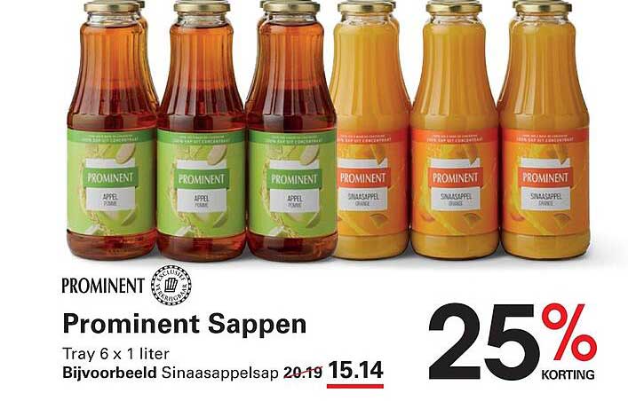 Prominent Sappen 25% korting