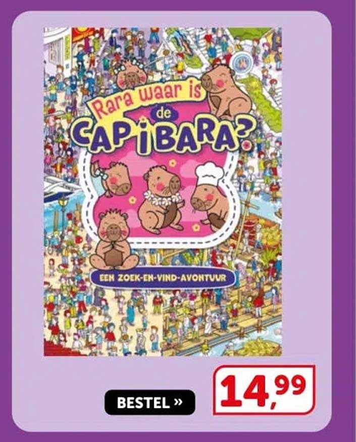 Rara waar is de capibara? Een zoek-en-vind-avontuur