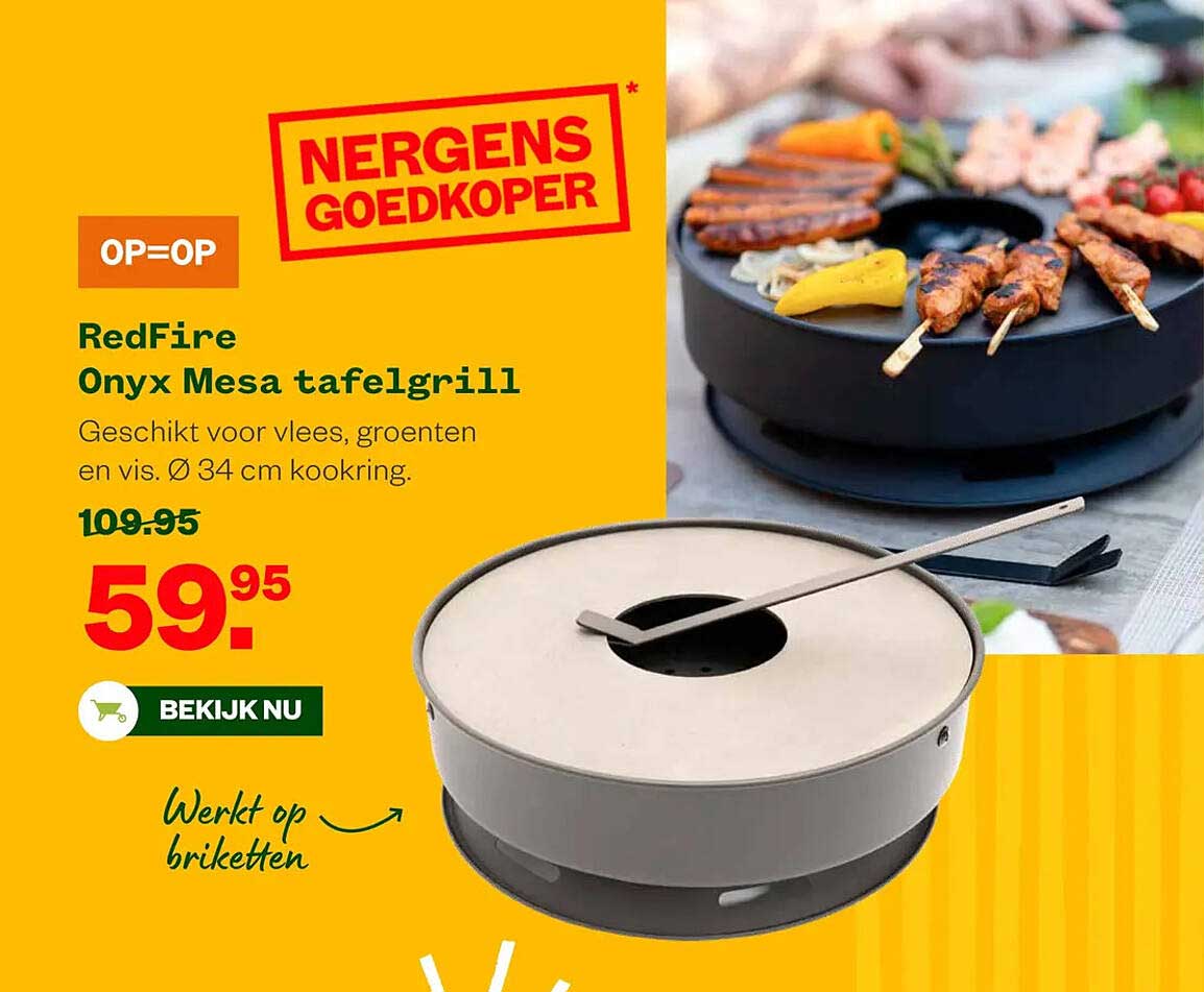 RedFire Onyx Mesa tafelgrill