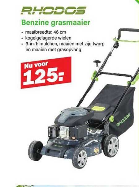 RHODOS Benzine grasmaaier