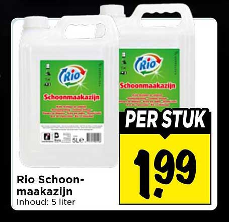 Rio Schoonmaakazijn PER STUK