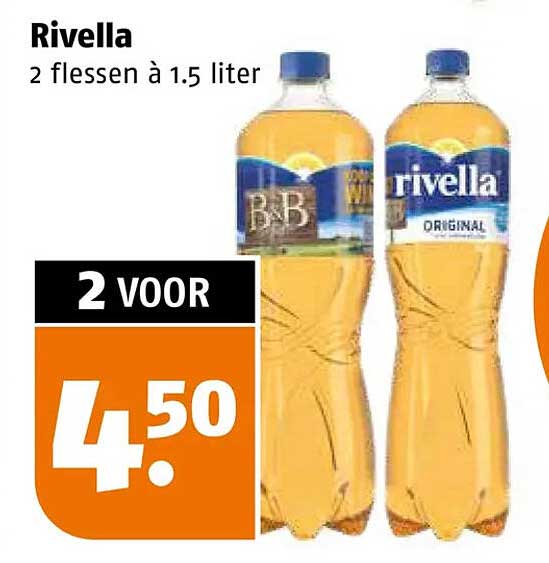 Rivella 2 flessen à 1,5 liter 2 voor