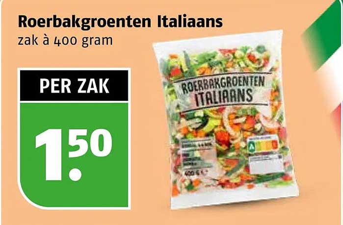 Roerbakgroenten Italiaans zak à 400 gram