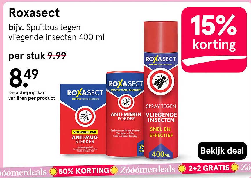 Roxasect bijv. Spuitbus tegen vliegende insecten 400 ml