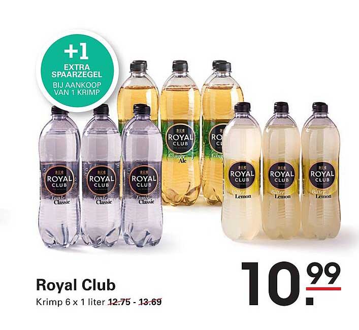 Royal Club Krimp 6 x 1 liter +1 extra spaarzegel bij aankoop van 1 krimp
