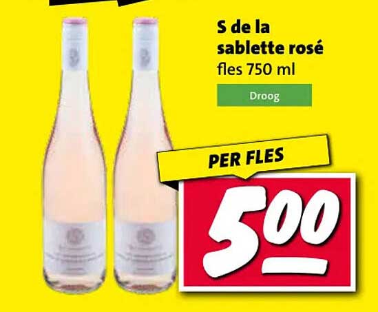 S de la sablette rosé fles 750 ml Droog