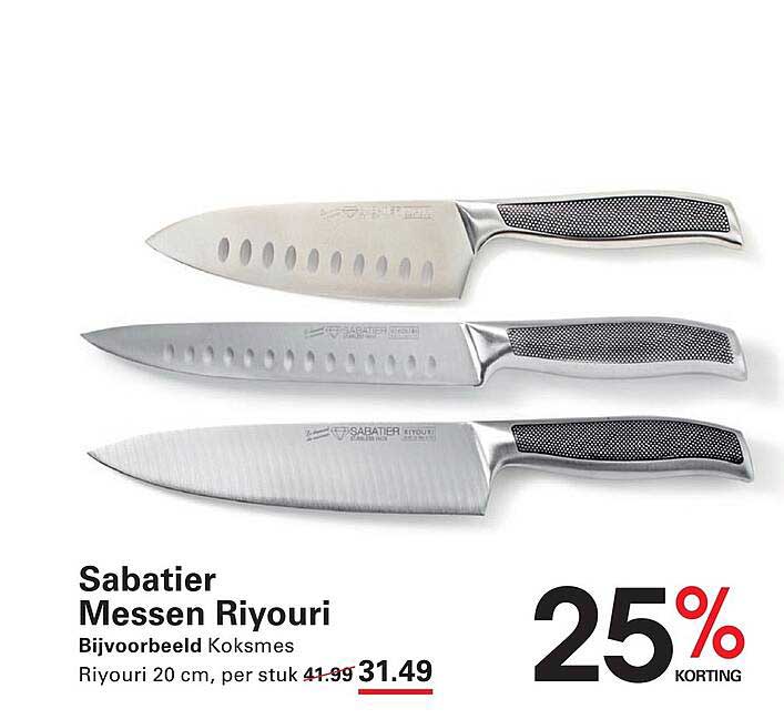 Sabatier Messen Riyouri Bijvoorbeeld Kokmes 25% KORTING
