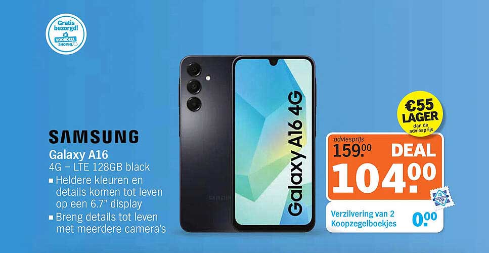 SAMSUNG Galaxy A16 4G – LTE 128GB black