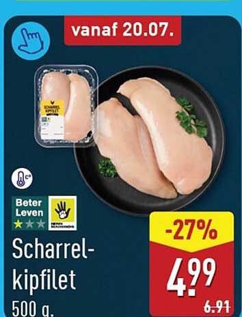 Scharrel-kipfilet 500 g.