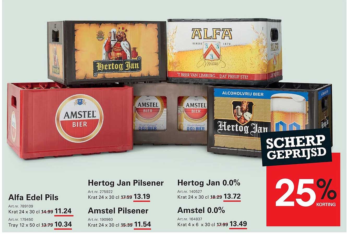 Scherp geprijsd 25% korting