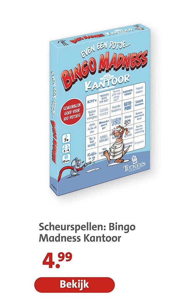 Scheurspellen: Bingo Madness Kantoor