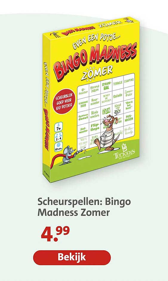 Scheurspellen: Bingo Madness Zomer
