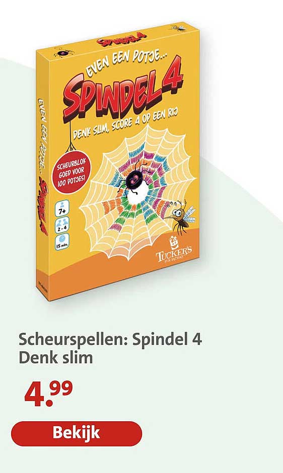 Scheurspellen: Spindel 4 Denk slim