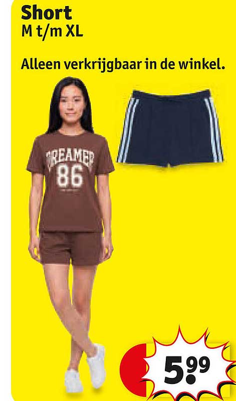 Short M t/m XL