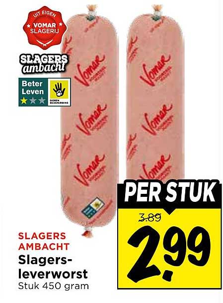 Slagersleverworst Per stuk
