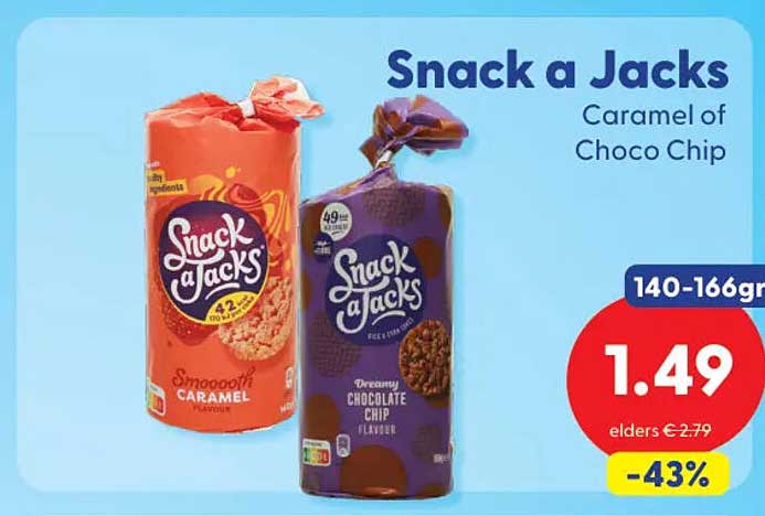 Snack a Jacks Caramel of Choco Chip