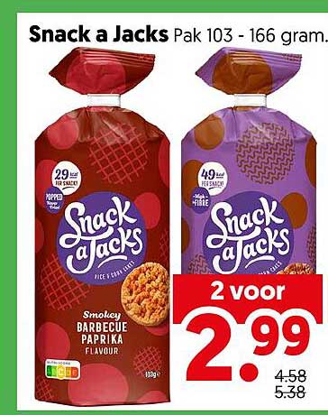 Snack a Jacks Pak 103 - 166 gram