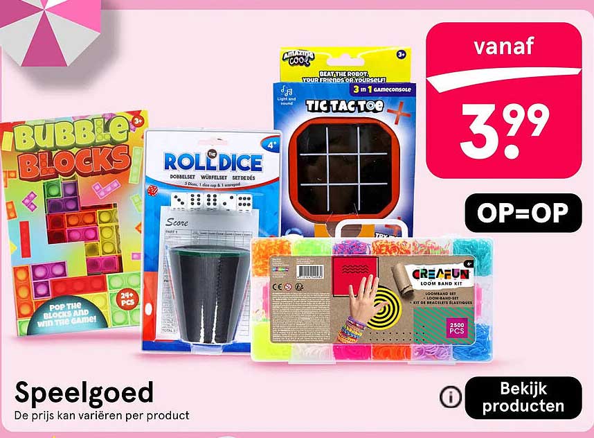 Speelgoed OP=OP